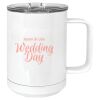 15 oz. White Vacuum Insulated Mug w/Slider Lid Thumbnail