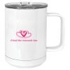 15 oz. White Vacuum Insulated Mug w/Slider Lid Thumbnail