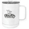 15 oz. White Vacuum Insulated Mug w/Slider Lid Thumbnail