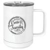 15 oz. White Vacuum Insulated Mug w/Slider Lid Thumbnail