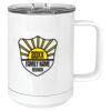 15 oz. White Vacuum Insulated Mug w/Slider Lid Thumbnail