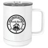 15 oz. White Vacuum Insulated Mug w/Slider Lid Thumbnail