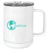 15 oz. White Vacuum Insulated Mug w/Slider Lid Thumbnail