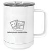 15 oz. White Vacuum Insulated Mug w/Slider Lid Thumbnail