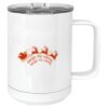 15 oz. White Vacuum Insulated Mug w/Slider Lid Thumbnail