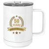 15 oz. White Vacuum Insulated Mug w/Slider Lid Thumbnail
