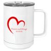 15 oz. White Vacuum Insulated Mug w/Slider Lid Thumbnail