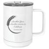 15 oz. White Vacuum Insulated Mug w/Slider Lid Thumbnail