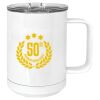 15 oz. White Vacuum Insulated Mug w/Slider Lid Thumbnail