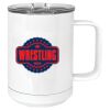 15 oz. White Vacuum Insulated Mug w/Slider Lid Thumbnail