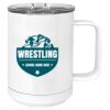 15 oz. White Vacuum Insulated Mug w/Slider Lid Thumbnail