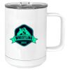 15 oz. White Vacuum Insulated Mug w/Slider Lid Thumbnail