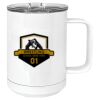 15 oz. White Vacuum Insulated Mug w/Slider Lid Thumbnail