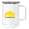 15 oz. White Vacuum Insulated Mug w/Slider Lid Thumbnail