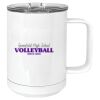 15 oz. White Vacuum Insulated Mug w/Slider Lid Thumbnail