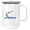 15 oz. White Vacuum Insulated Mug w/Slider Lid Thumbnail