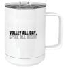 15 oz. White Vacuum Insulated Mug w/Slider Lid Thumbnail
