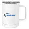 15 oz. White Vacuum Insulated Mug w/Slider Lid Thumbnail