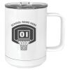 15 oz. White Vacuum Insulated Mug w/Slider Lid Thumbnail