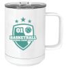 15 oz. White Vacuum Insulated Mug w/Slider Lid Thumbnail