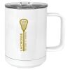 15 oz. White Vacuum Insulated Mug w/Slider Lid Thumbnail