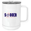 15 oz. White Vacuum Insulated Mug w/Slider Lid Thumbnail
