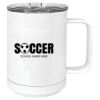 15 oz. White Vacuum Insulated Mug w/Slider Lid Thumbnail