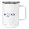 15 oz. White Vacuum Insulated Mug w/Slider Lid Thumbnail