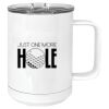 15 oz. White Vacuum Insulated Mug w/Slider Lid Thumbnail