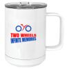 15 oz. White Vacuum Insulated Mug w/Slider Lid Thumbnail