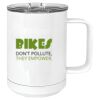 15 oz. White Vacuum Insulated Mug w/Slider Lid Thumbnail