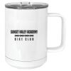 15 oz. White Vacuum Insulated Mug w/Slider Lid Thumbnail