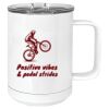 15 oz. White Vacuum Insulated Mug w/Slider Lid Thumbnail