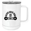 15 oz. White Vacuum Insulated Mug w/Slider Lid Thumbnail
