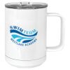 15 oz. White Vacuum Insulated Mug w/Slider Lid Thumbnail
