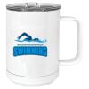 15 oz. White Vacuum Insulated Mug w/Slider Lid Thumbnail