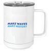 15 oz. White Vacuum Insulated Mug w/Slider Lid Thumbnail