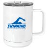 15 oz. White Vacuum Insulated Mug w/Slider Lid Thumbnail