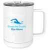 15 oz. White Vacuum Insulated Mug w/Slider Lid Thumbnail