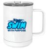 15 oz. White Vacuum Insulated Mug w/Slider Lid Thumbnail