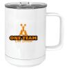 15 oz. White Vacuum Insulated Mug w/Slider Lid Thumbnail