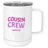 15 oz. White Vacuum Insulated Mug w/Slider Lid Thumbnail