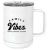 15 oz. White Vacuum Insulated Mug w/Slider Lid Thumbnail