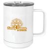 15 oz. White Vacuum Insulated Mug w/Slider Lid Thumbnail