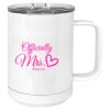 15 oz. White Vacuum Insulated Mug w/Slider Lid Thumbnail
