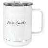 15 oz. White Vacuum Insulated Mug w/Slider Lid Thumbnail