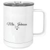 15 oz. White Vacuum Insulated Mug w/Slider Lid Thumbnail