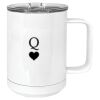 15 oz. White Vacuum Insulated Mug w/Slider Lid Thumbnail