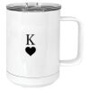 15 oz. White Vacuum Insulated Mug w/Slider Lid Thumbnail