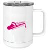 15 oz. White Vacuum Insulated Mug w/Slider Lid Thumbnail